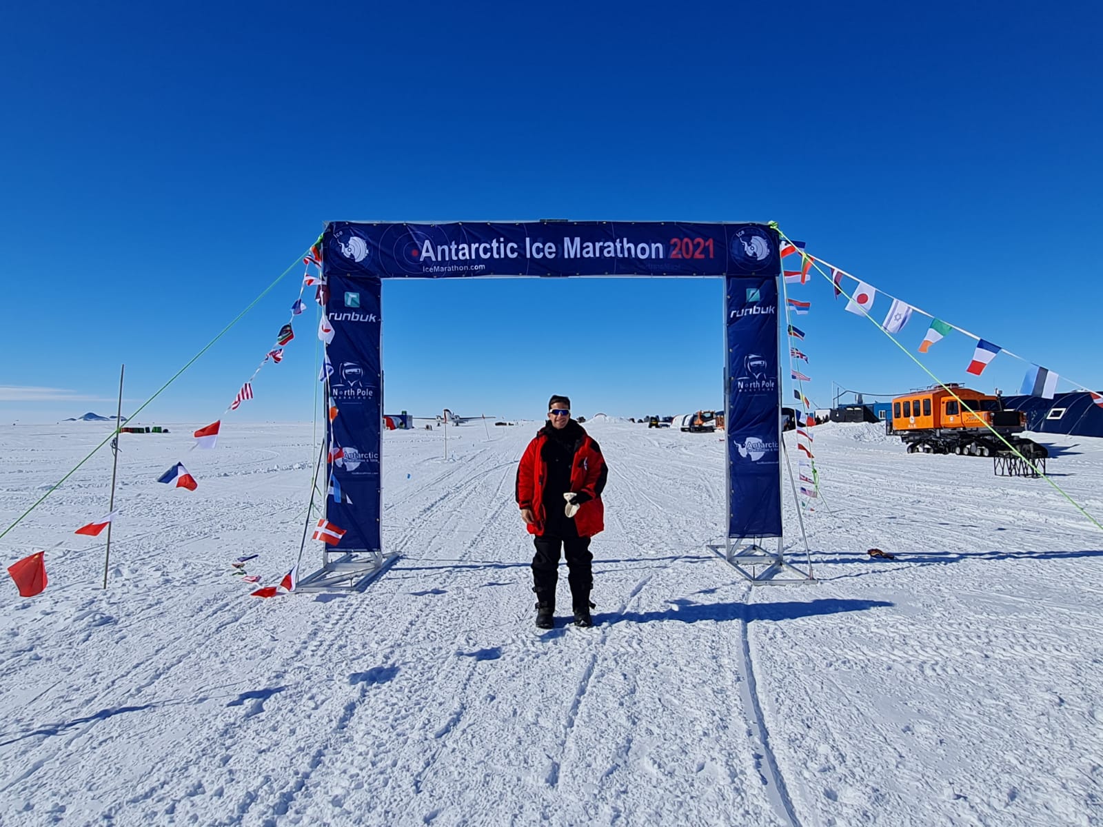 The Start/Finish line of the marathon. Photo: Nir Andelman