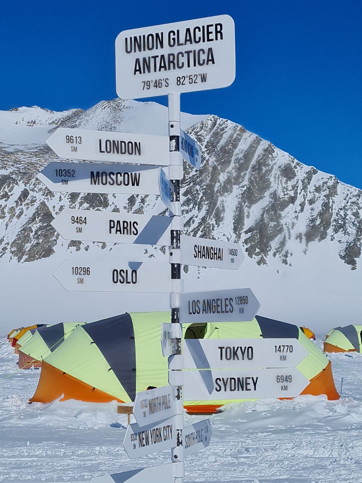 This sign is one of the attractions at the camp. Photo: Nir Andelman