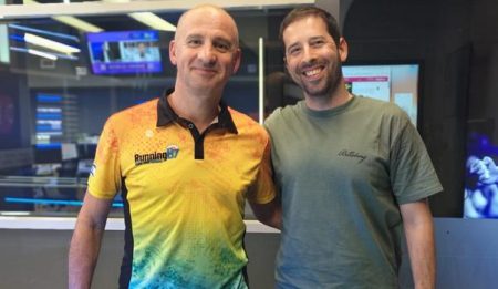 גיא דר וסרחיו אללוף לקראת מרוץ הלילה של באר שבע