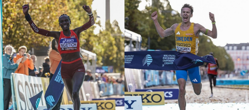 אלמגרן ונגטיץ' מנצחים באליפות העולם בחצי מרתון